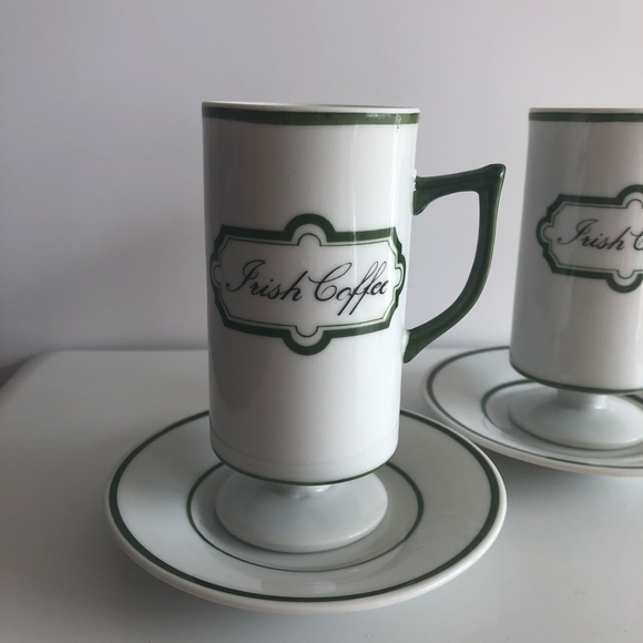 Vintage Irish Coffee Mugs and Saucers - Picture 2 of 9